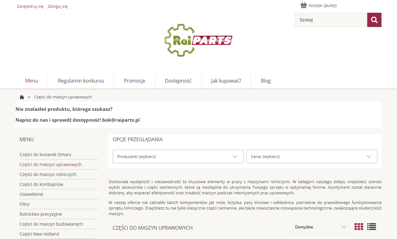 Części do maszyn uprawowych a wydajność pracy w gospodarstwie - co realnie wpływa na efektywność pola?